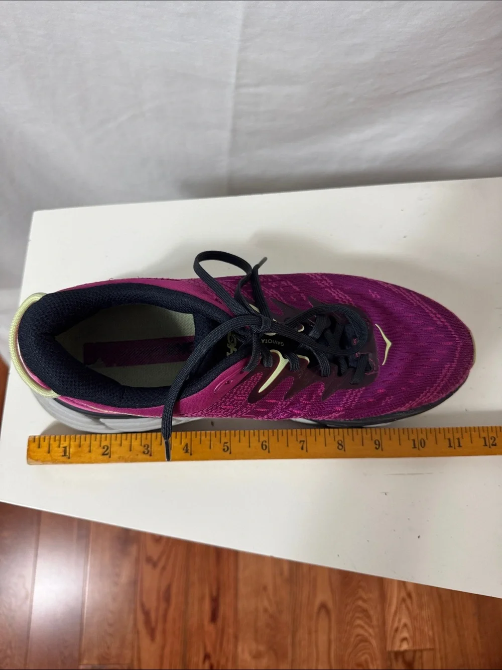 Hoka Gaviota 4 Athletic Shoes in Fuchsia and Black